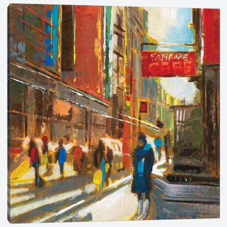 Bright Lights, Big City III Canvas Print #JAR194} by Liz Jardine Canvas Wall Art