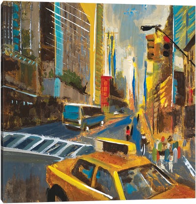 Bright Lights, Big City IV Canvas Art Print - New York Art