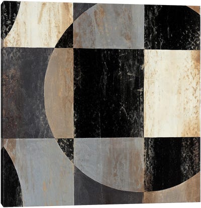 Interlocking Circles III Canvas Art Print - Liz Jardine