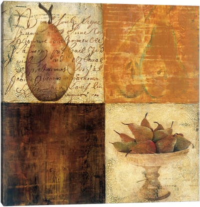 Pear du Jour I Canvas Art Print - Pear Art