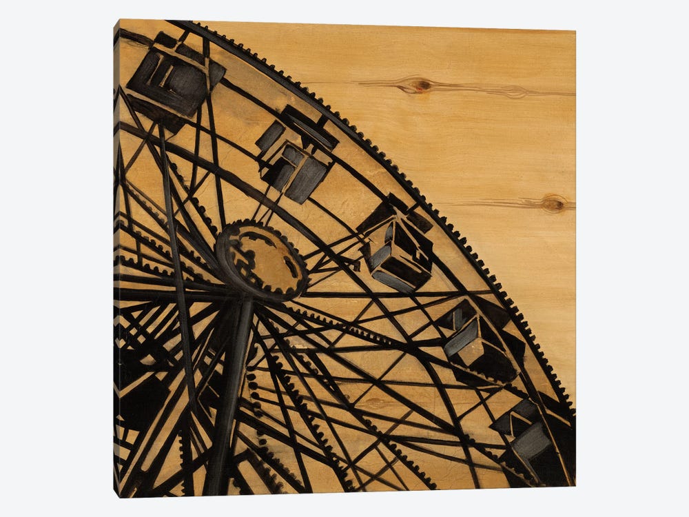 Vintage Ferris Wheel by Liz Jardine 1-piece Canvas Print