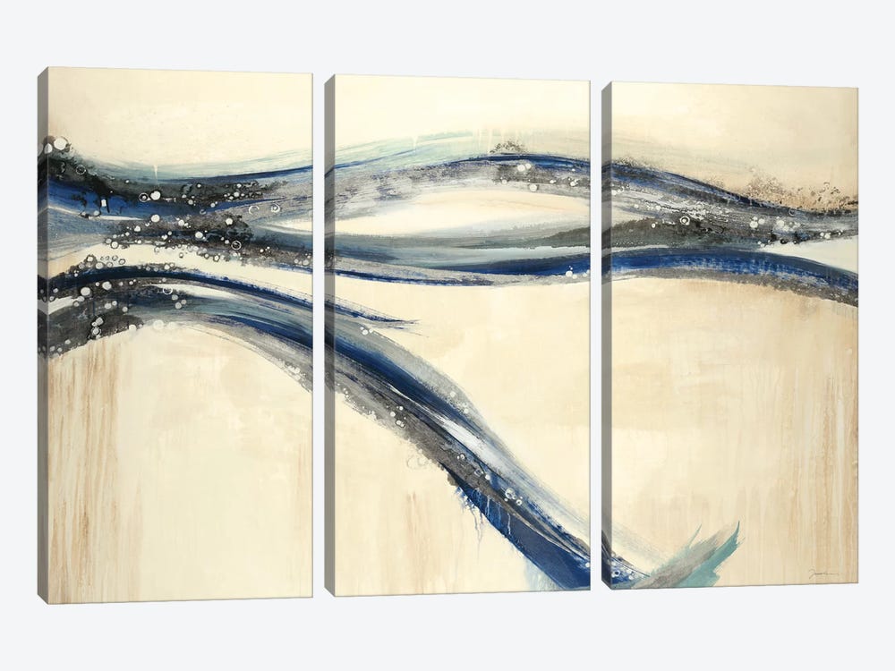 Catching A Blue Wave by Liz Jardine 3-piece Canvas Art