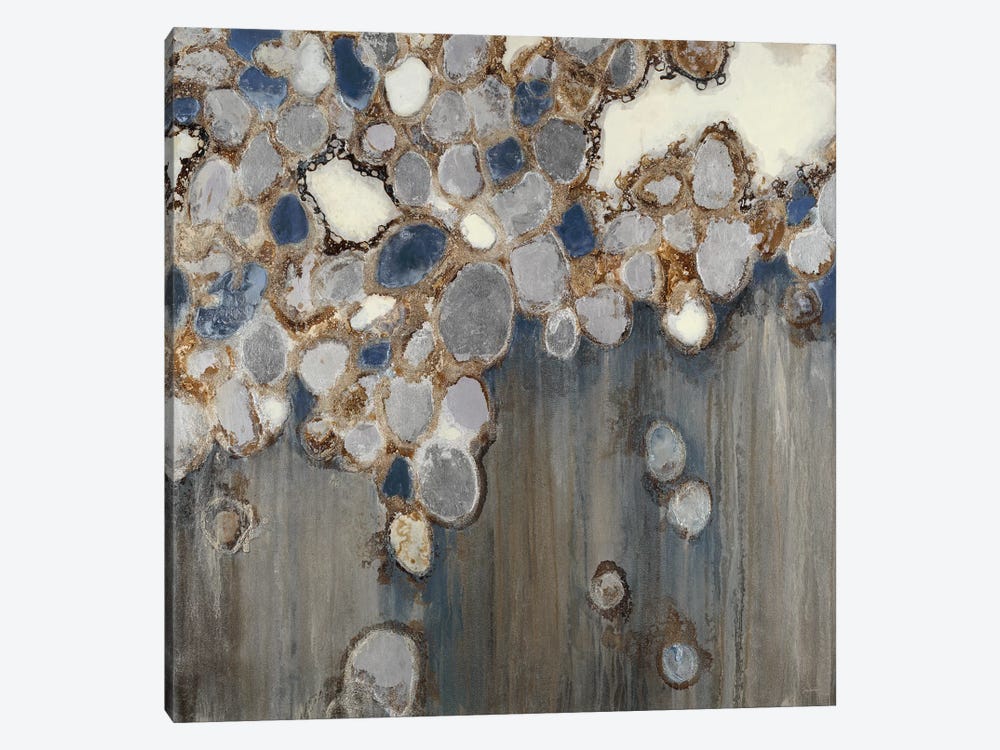 Indigo Oyster Shells by Liz Jardine 1-piece Art Print