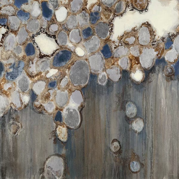 Third And Wall Art Group: Indigo Oyster Shells by Liz Jardine