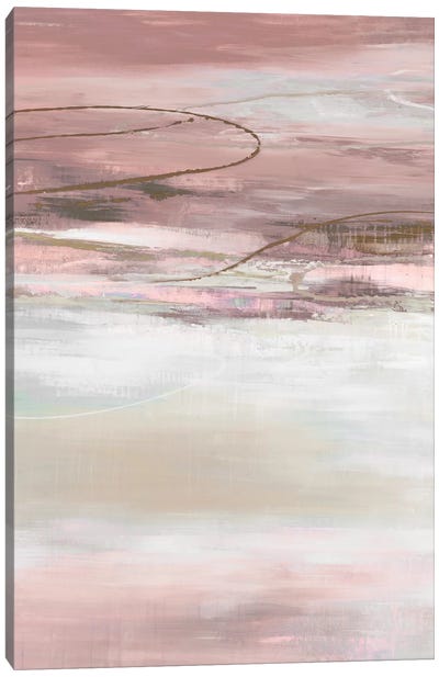 Geo Cache in Pale  Canvas Art Print - Pastels