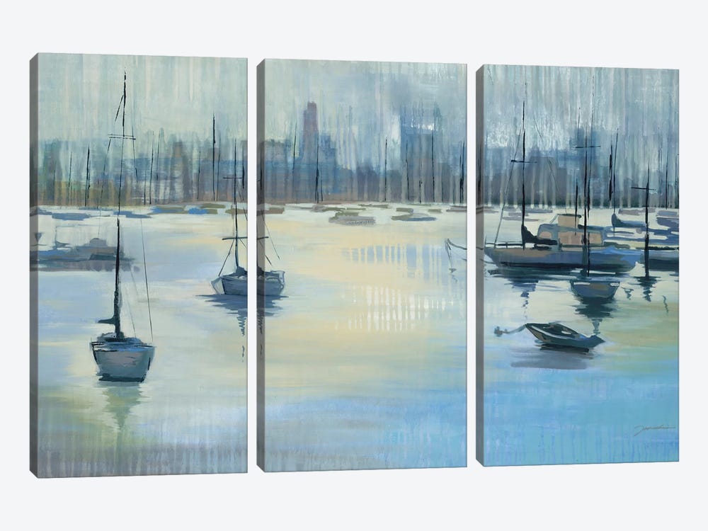 Dropping Anchor by Liz Jardine 3-piece Canvas Wall Art