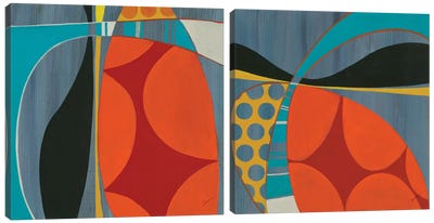 Transistor Diptych Canvas Art Print - Art Sets | Triptych & Diptych Wall Art