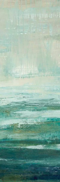 Teal Abstract Art: Out of the Blue II by Liz Jardine