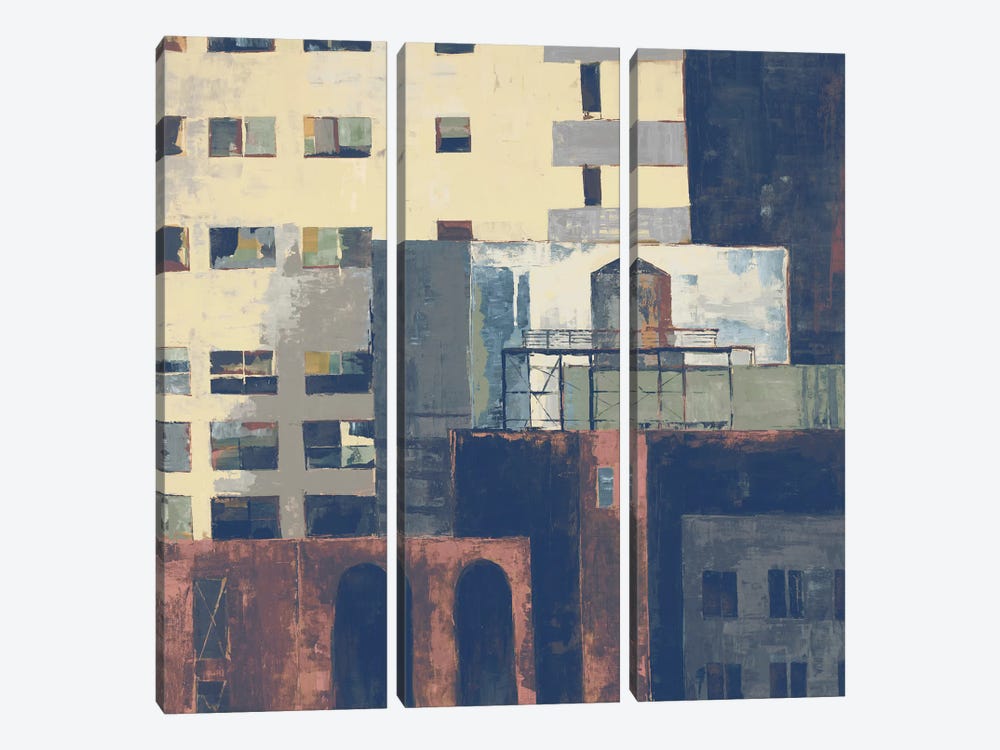 Urban Landscape I by Liz Jardine 3-piece Canvas Art Print