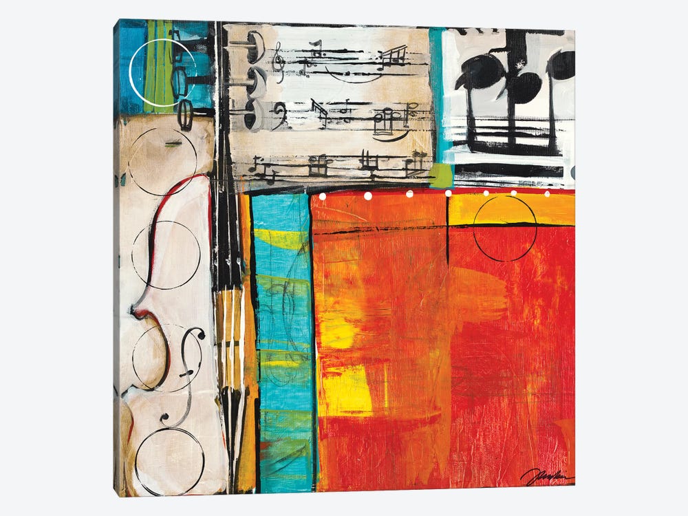 Sheet Music II by Liz Jardine 1-piece Canvas Art