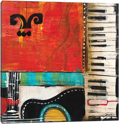 Sheet Music IV Canvas Art Print - Liz Jardine