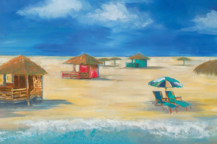 Beach Bungalows by Liz Jardine canvas print