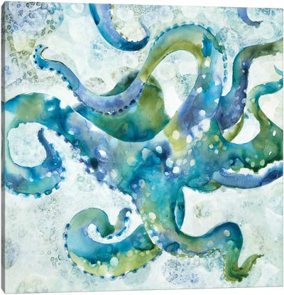 Sea Creature Canvas Art Print - Kids Bathroom Art