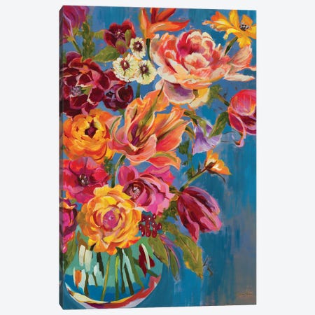 Spring Bouquet Canvas Print #JAR358} by Liz Jardine Art Print