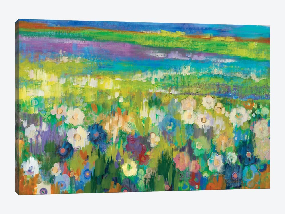 Flower Fields by Liz Jardine 1-piece Canvas Art