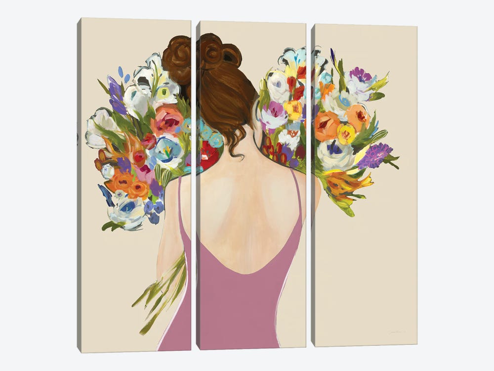 Fragrant Flowers by Liz Jardine 3-piece Canvas Art