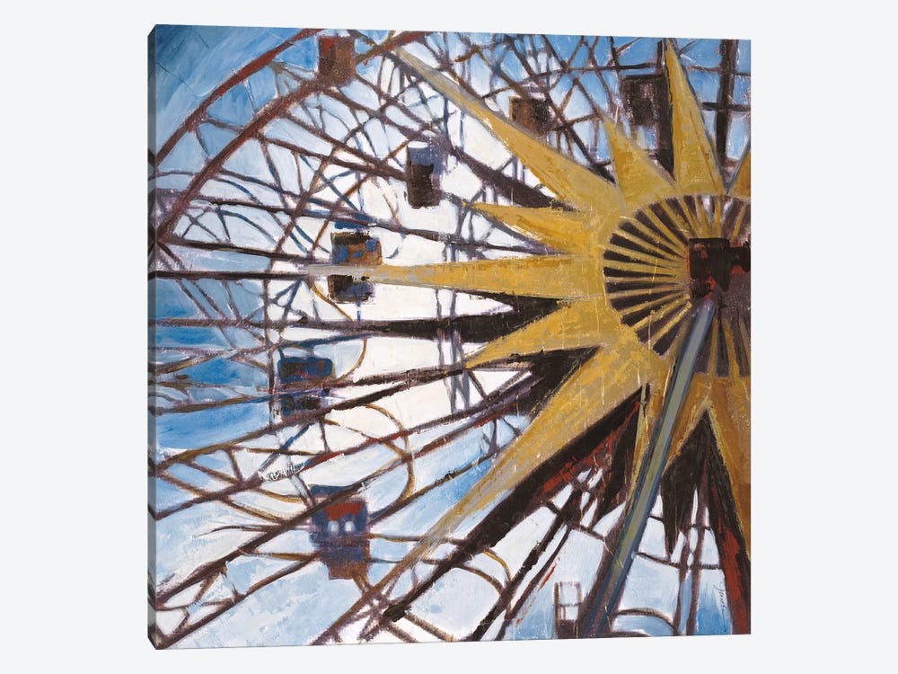 Ferris Wheel by Liz Jardine 1-piece Canvas Artwork