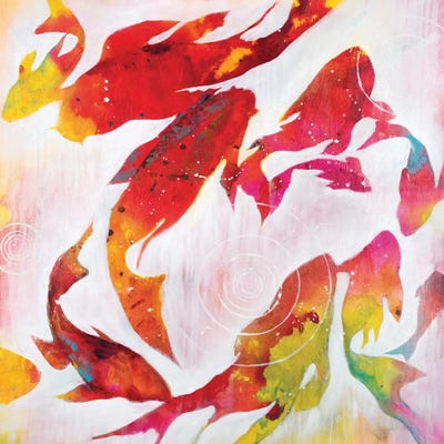 Koi Pond by Liz Jardine art print