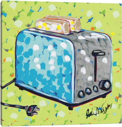 Kitchen Sketch Toaster Canvas Art Print