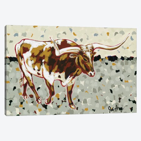Longhorn Steer Canvas Print #JAU11} by Jodi Augustine Canvas Art Print