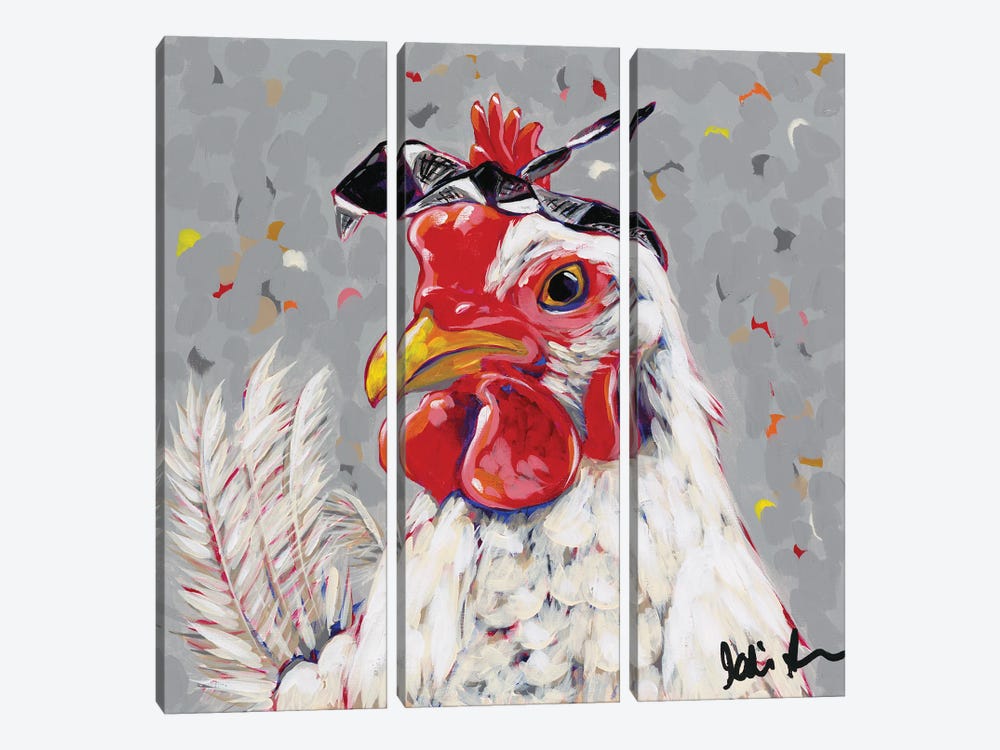 Farm Pop-Rosie by Jodi Augustine 3-piece Canvas Art
