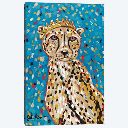 Queen Cheetah Canvas Print #JAU19} by Jodi Augustine Canvas Art Print