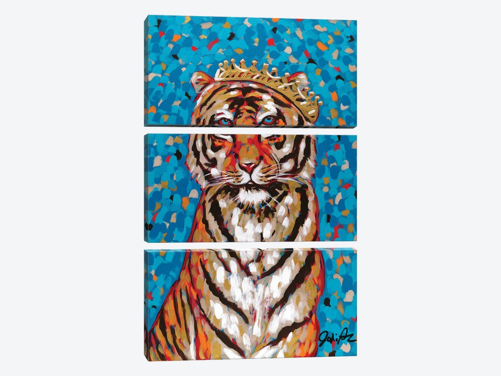 Queen Tiger by Jodi Augustine 3-piece Canvas Wall Art