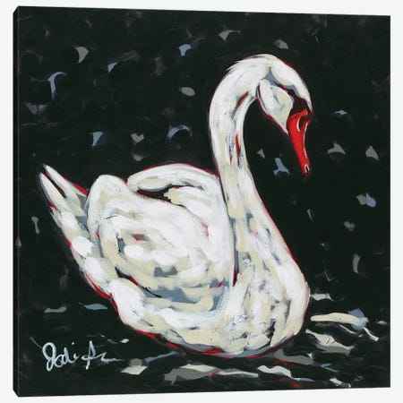 White Swan Canvas Print #JAU30} by Jodi Augustine Canvas Print