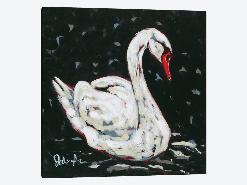 White Swan by Jodi Augustine 1-piece Art Print