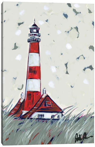 Pop Lighthouse II Canvas Art Print - Gull & Seagull Art