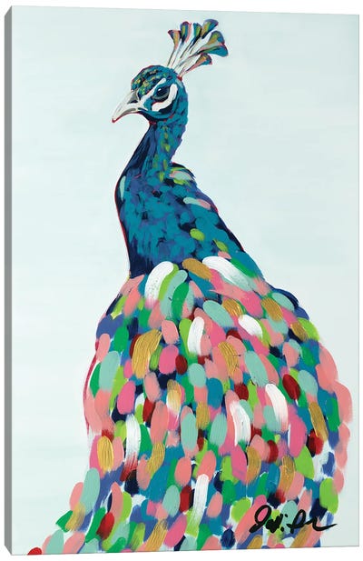Pop Peacock II Canvas Art Print