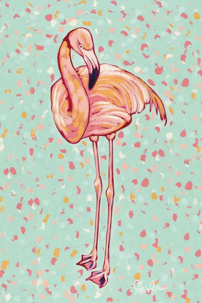 Jodi Augustine: Flamingo Portrait I by Jodi Augustine
