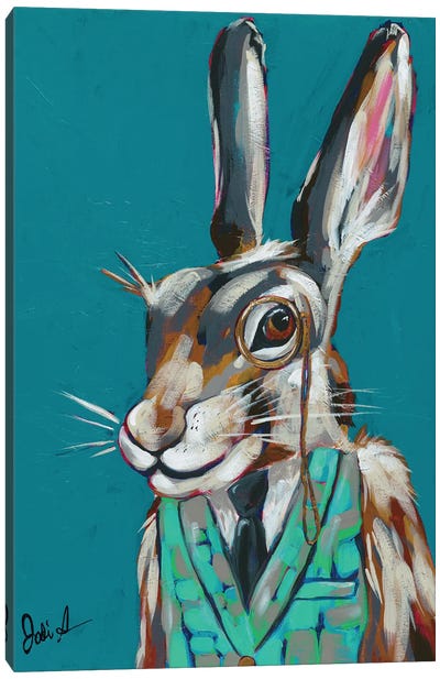 Spy Animals III-Riddler Rabbit Canvas Art Print