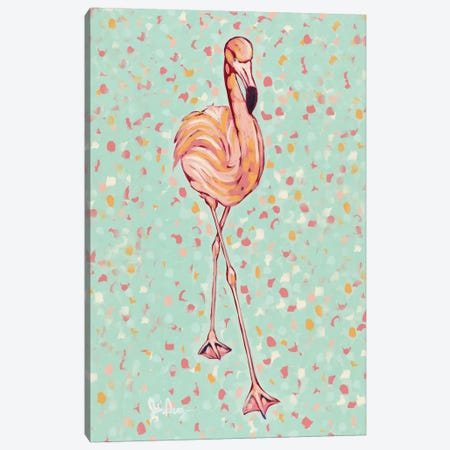 Flamingo Portrait II Canvas Print #JAU4} by Jodi Augustine Art Print