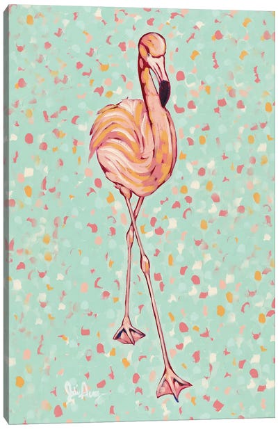 Flamingo Portrait II Canvas Art Print