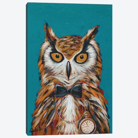Spy Animals I-Undercover Owl Canvas Print #JAU51} by Jodi Augustine Canvas Art Print