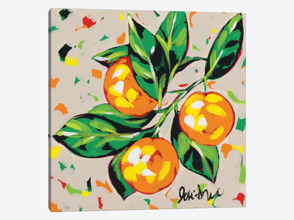 Fruit Sketch Oranges by Jodi Augustine 1-piece Canvas Art