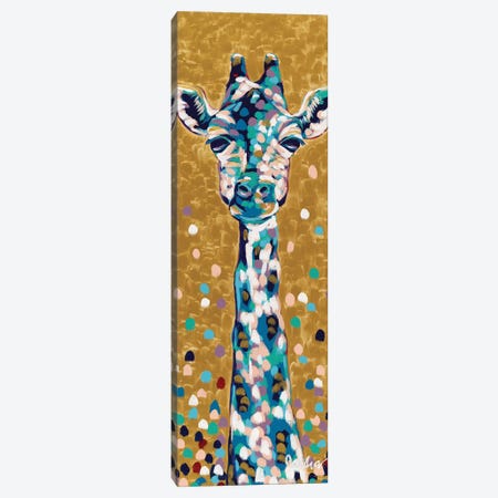 Golden Girl Giraffe Canvas Print #JAU8} by Jodi Augustine Canvas Art