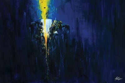 In Yellow II by Jack Avetisyan metal wall art