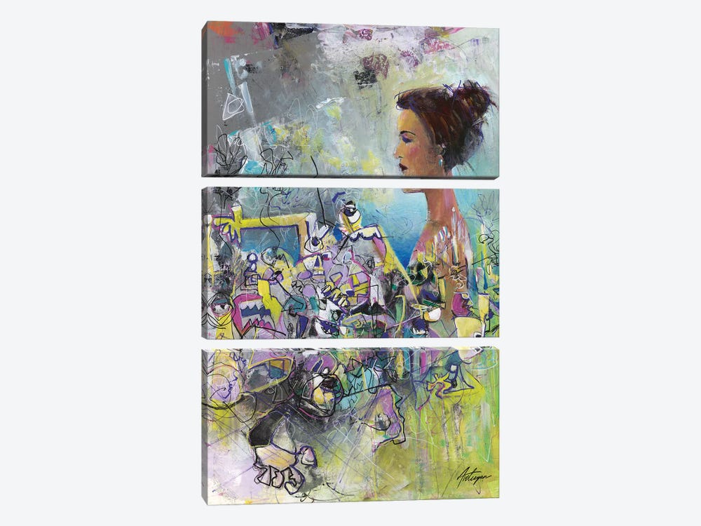 Calm amongst Chaos by Jack Avetisyan 3-piece Canvas Print