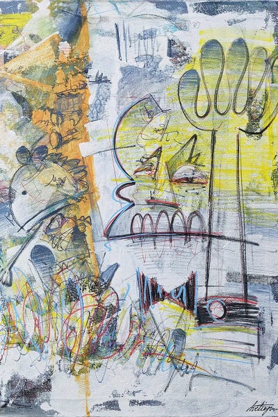 Between Knowledge And Ignorance by Jack Avetisyan metal wall art