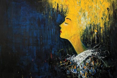 In Yellow III by Jack Avetisyan metal wall art