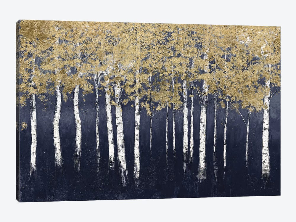 Shimmering Forest Indigo by James Wiens 1-piece Canvas Artwork