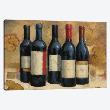 Napa Reserve Wine Crop Canvas Print #JAW109} by James Wiens Canvas Artwork