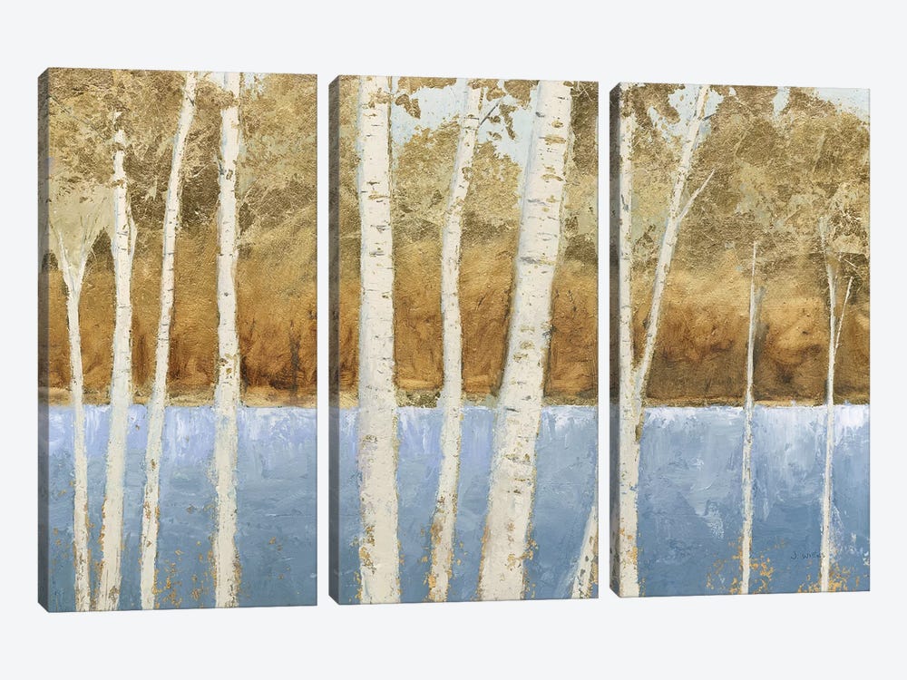Lakeside Birches by James Wiens 3-piece Canvas Art Print