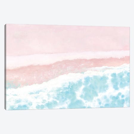 Sky Seaview I No Umbrellas Pink Canvas Print #JAW121} by James Wiens Canvas Artwork