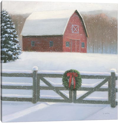 Christmas Affinity VI Crop Canvas Art Print - Farmhouse Christmas Décor