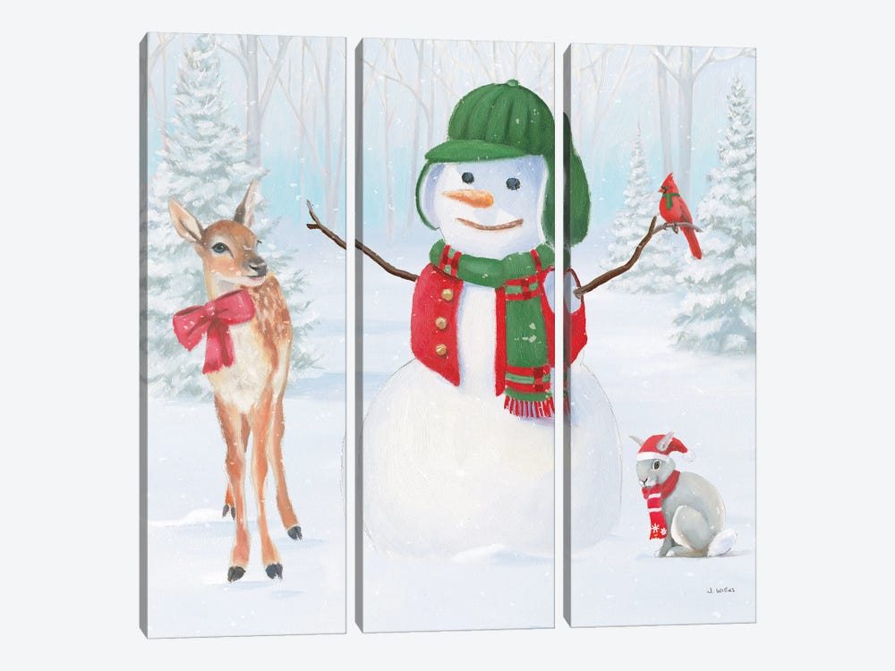 Dressed For Christmas II Crop by James Wiens 3-piece Canvas Print