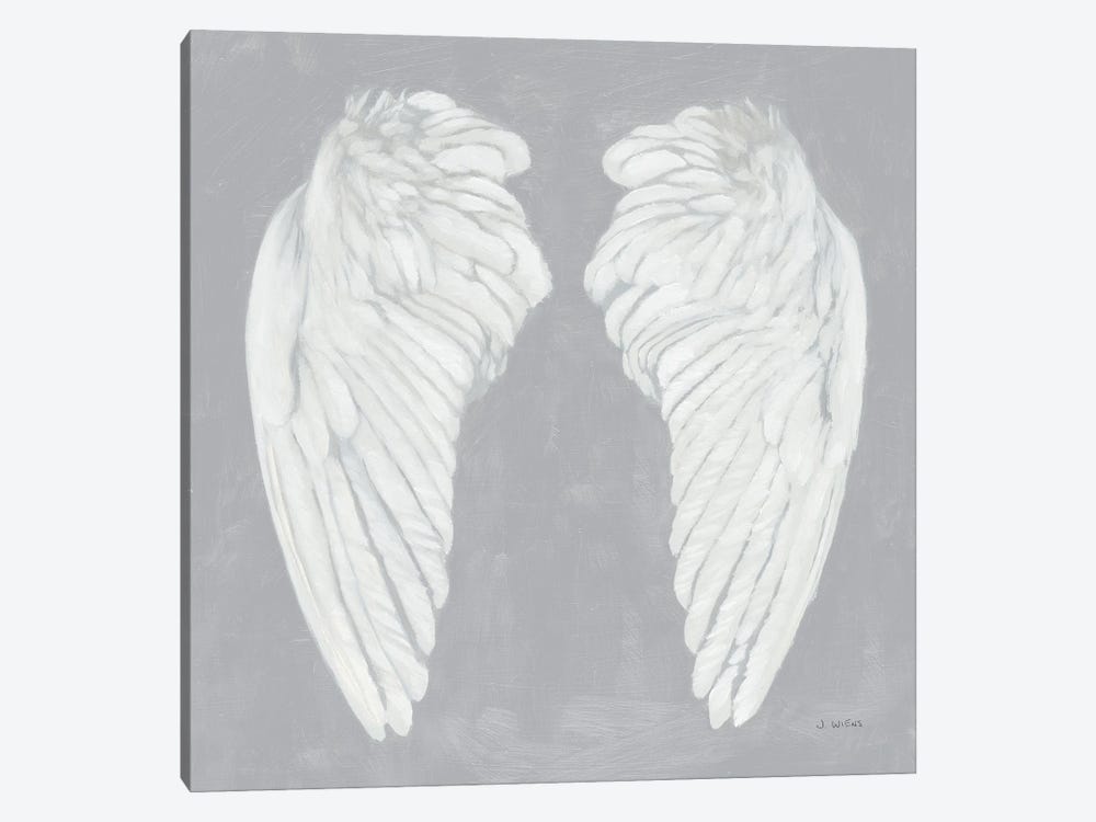 Wings I on Gray Flipped by James Wiens 1-piece Canvas Art