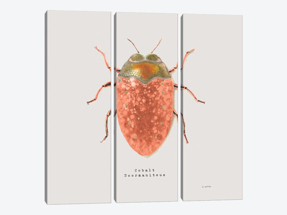 Adorning Coleoptera V Sq Camelia 3-piece Canvas Print